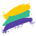 YellowTealPurple